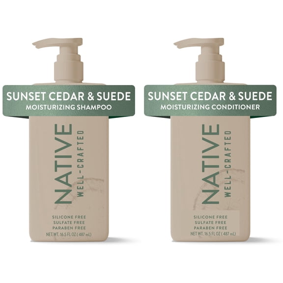 Native Moisturizing Sunset & Cedar Men's 16.5oz Shampoo & Conditioner Set