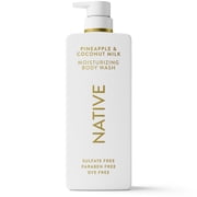 Native Moisturizing Body Wash, Pineapple & Coconut Milk, 22 fl oz