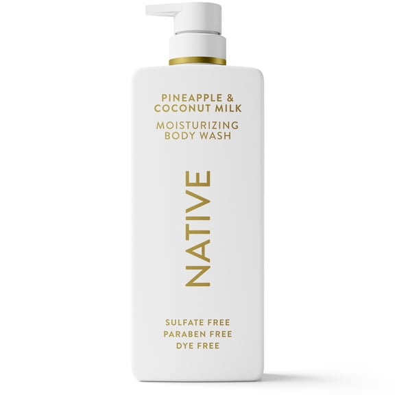 Native Moisturizing Body Wash, Pineapple & Coconut Milk, 22 fl oz
