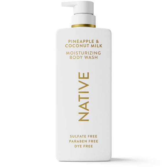 Native Moisturizing Body Wash, Pineapple & Coconut Milk, 22 fl oz