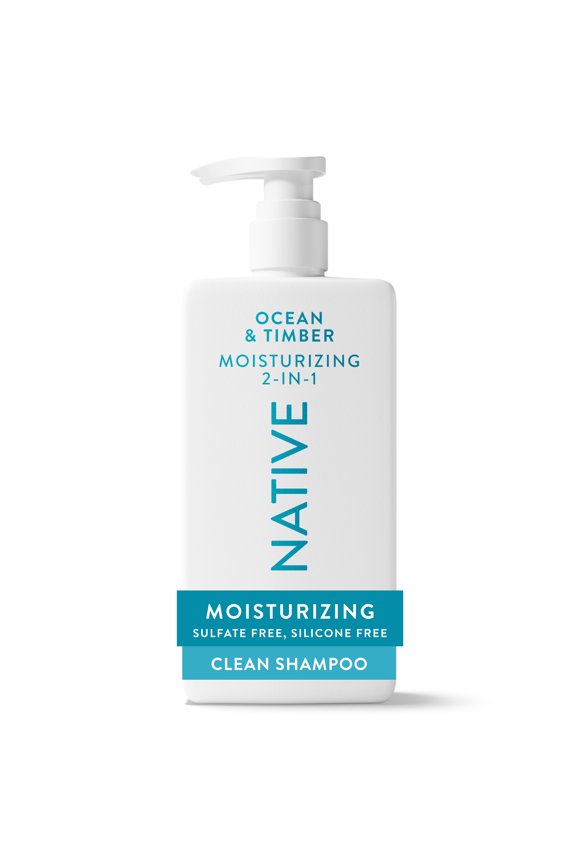 Moisturizing 2-in-1 Mens Shampoo and Conditioner Ocean and Timber 16.5 fl oz