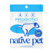 Native Pet Probiotic for Dogs, Gut Health + Prebiotic Fiber & Bone Broth, 1.7 oz