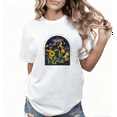 thumbnail image 1 of Native Plants Floral Graphic Casual Tee T-Shirt Print Top Short Sleeve Round Neck White S-5XL, 1 of 4
