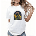 thumbnail image 1 of Native Plants Floral Graphic Cotton Tee T-Shirt Print Top Short Sleeve Round Neck White S-5XL, 1 of 4