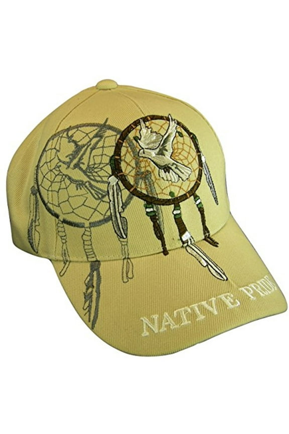Native Pride Dove Men's Adjustable Baseball Cap (Beige)