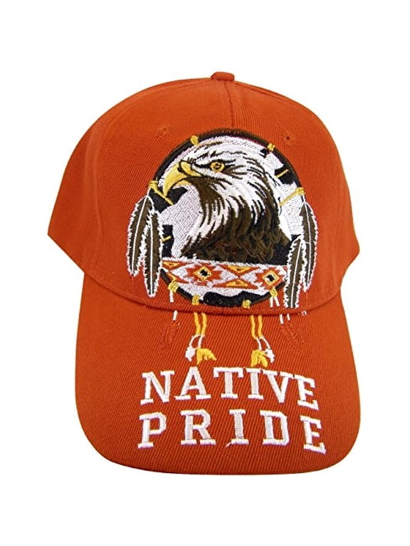 Native Pride Eagle Men's Adjustable Baseball Cap (Red)