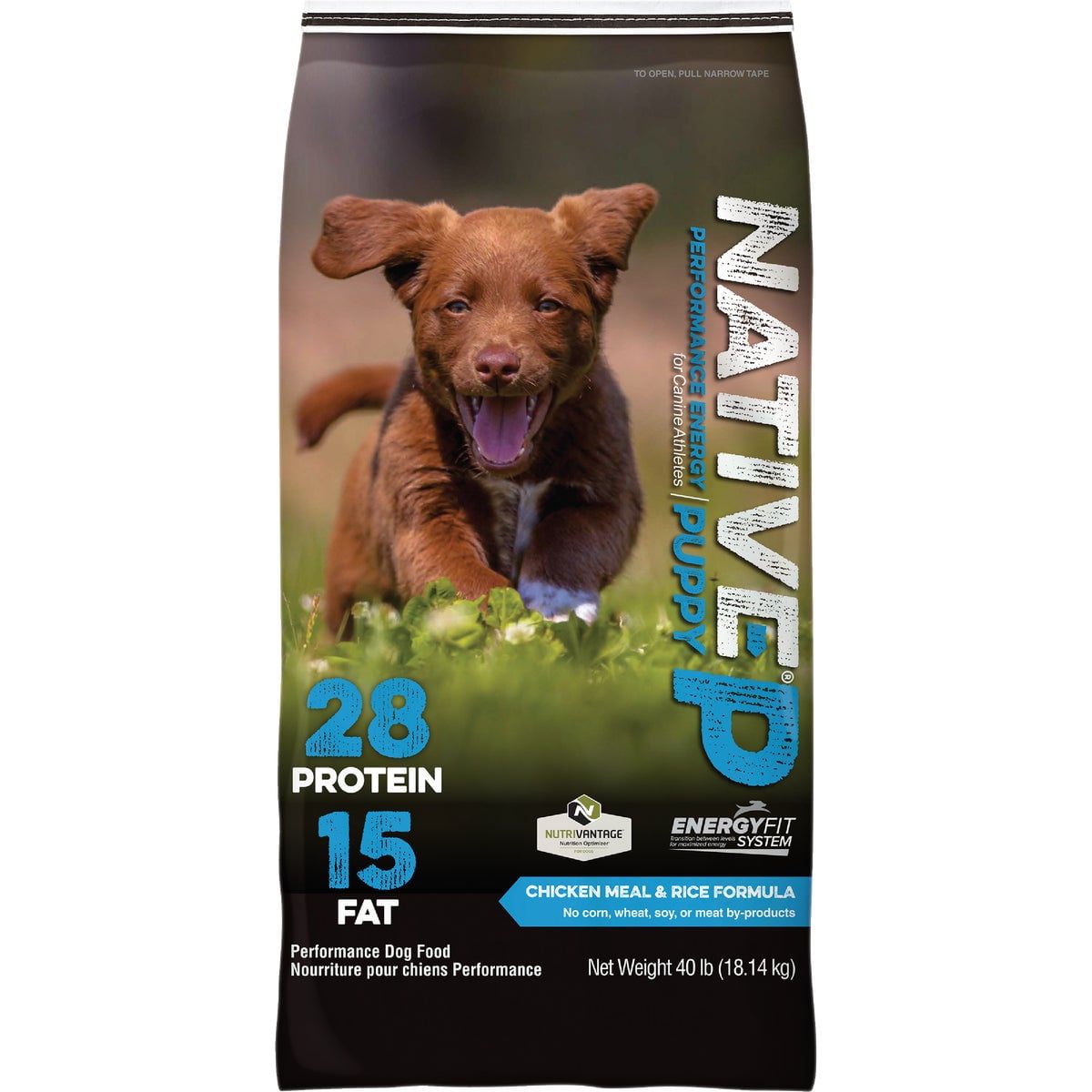 Native Puppy Performance Nutrition 40 Lb. Dry Dog Food 3903