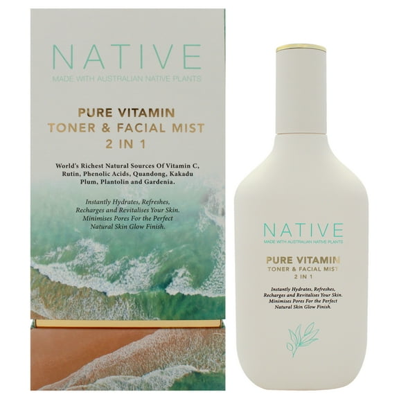 Klara Native Pure Vitamin Toner and Facial Mist , 3.4 oz Mist