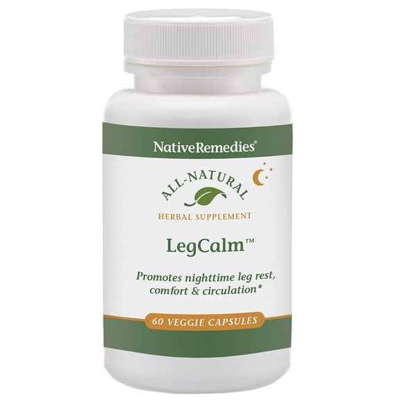 Native Remedies Leg Calm for Rested Legs and Limb Comfort at Night, 60 Veggie Caps