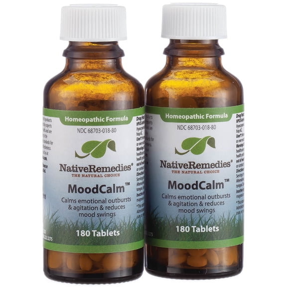 Native Remedies MoodCalm for Emotional Balance, Mood Swings and Stress Relief, 2 Pack
