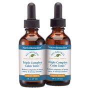 Native Remedies Triple Complex Calm Tonic - Stress Aid - Natural Stress Relief Drops for Daily Relaxation, Daily Calm Support, Addresses Uneasiness &