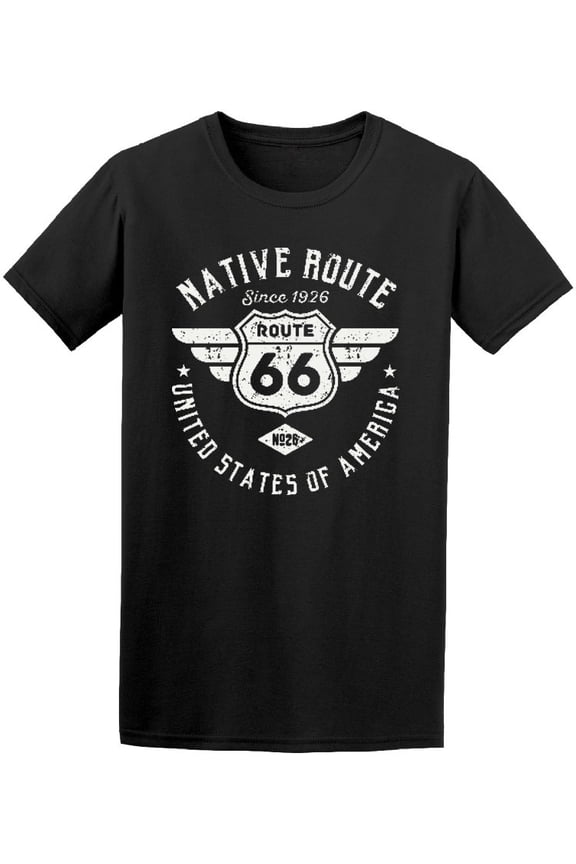Native Route 66 T-Shirt Men -Image by Shutterstock, Male Large