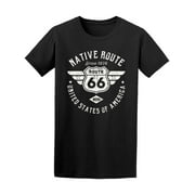 Native Route 66 T-Shirt Men -Image by Shutterstock, Male Small