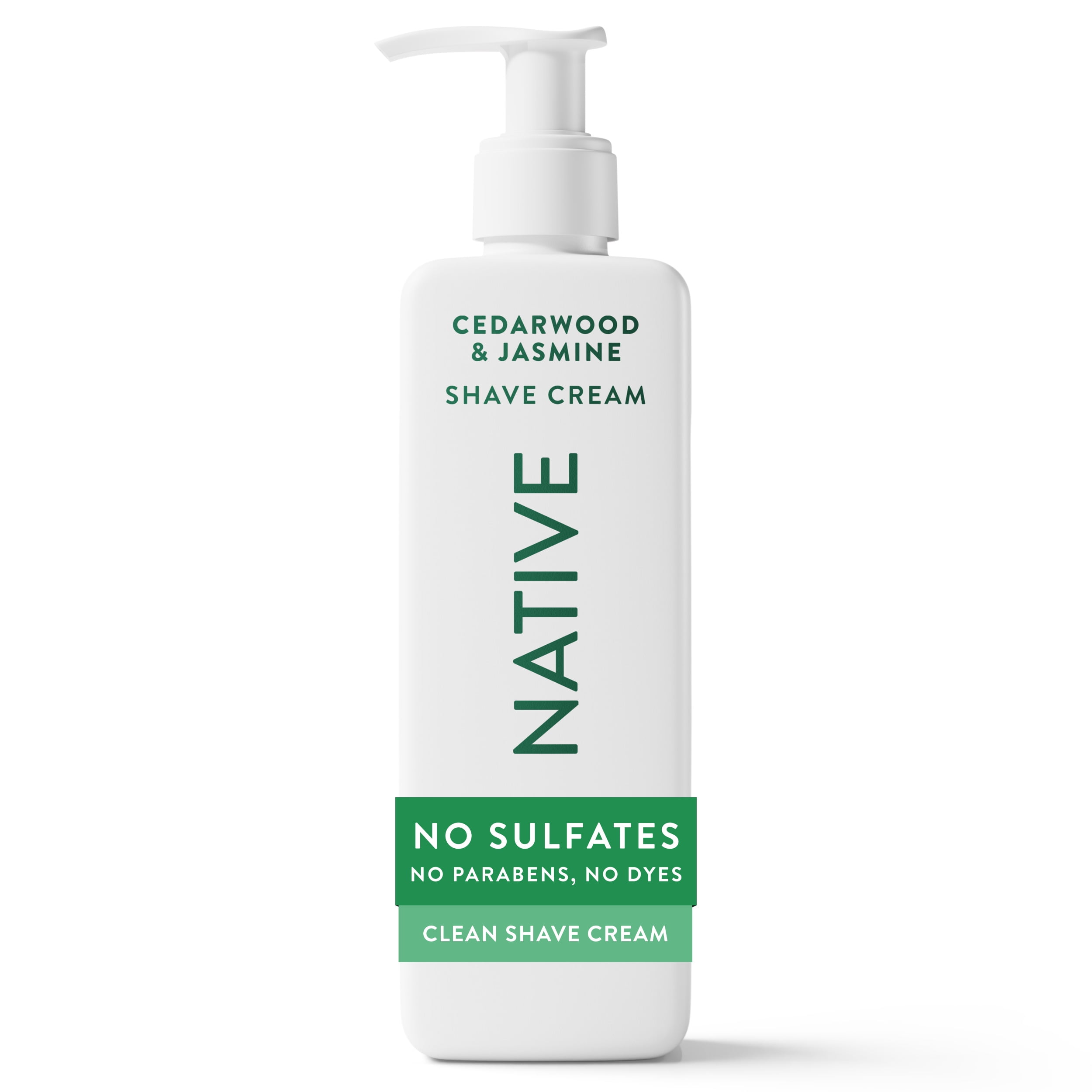 Native Shave Cream for Face & Body, Cedarwood & Jasmine 7.6 fl oz