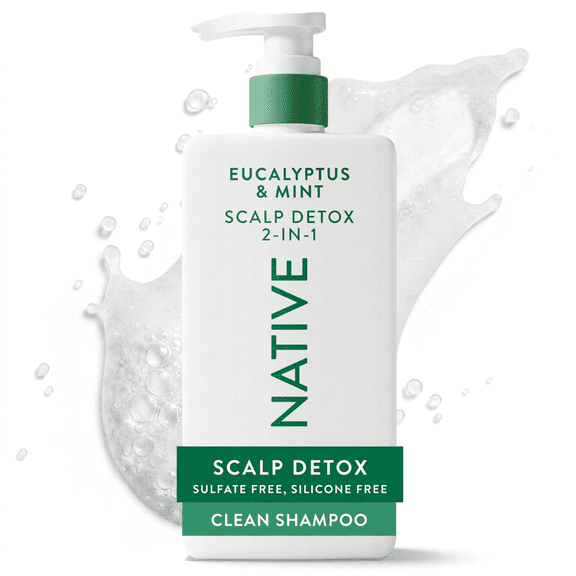 Native Scalp Detox Eucalyptus and Mint 2 in 1 Shampoo and Conditioner, Sulfate Free 16.5 fl oz