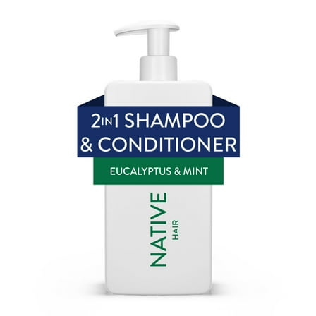 Native Scalp Refreshing 2 in 1 Shampoo and Conditioner Eucalyptus Mint Sulfate & Paraben Free 16.5 fl oz