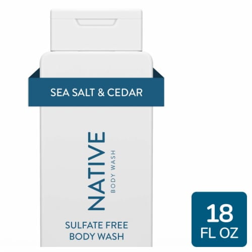 Native Sea Salt & Cedar Body Wash 18 fl oz