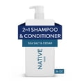 thumbnail interactive-video image 1 of Native Full and Thick 2-in-1 Shampoo and Conditioner Sea Salt and Cedar 36 fl oz, 1 of 13