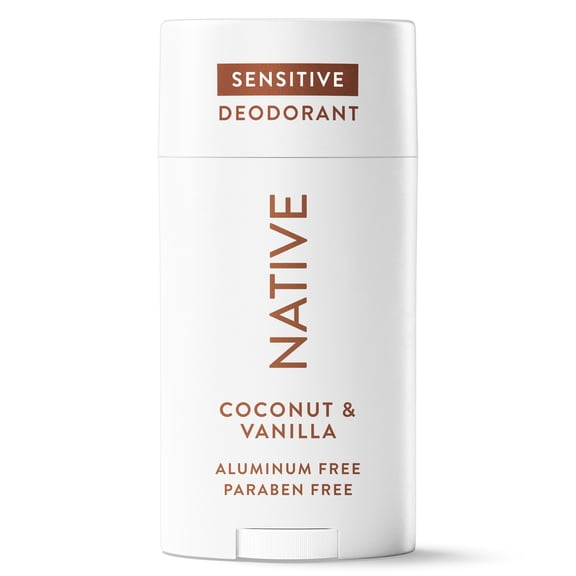 Native Deodorant, Sensitive, Aluminum Free, Coconut & Vanilla, for Women and Men, 2.65 oz