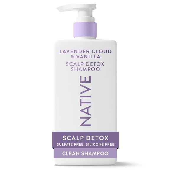 Native Scalp Detox Shampoo Lavender & Vanilla Cloud with Salicylic Acid, Sulfate Free 16.5 fl oz