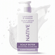 Native Scalp Detox Shampoo Lavender & Vanilla Cloud with Salicylic Acid, Sulfate Free 16.5 fl oz