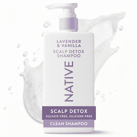 Native Scalp Detox Shampoo Lavender & Vanilla Cloud with Salicylic Acid, Sulfate Free 16.5 fl oz