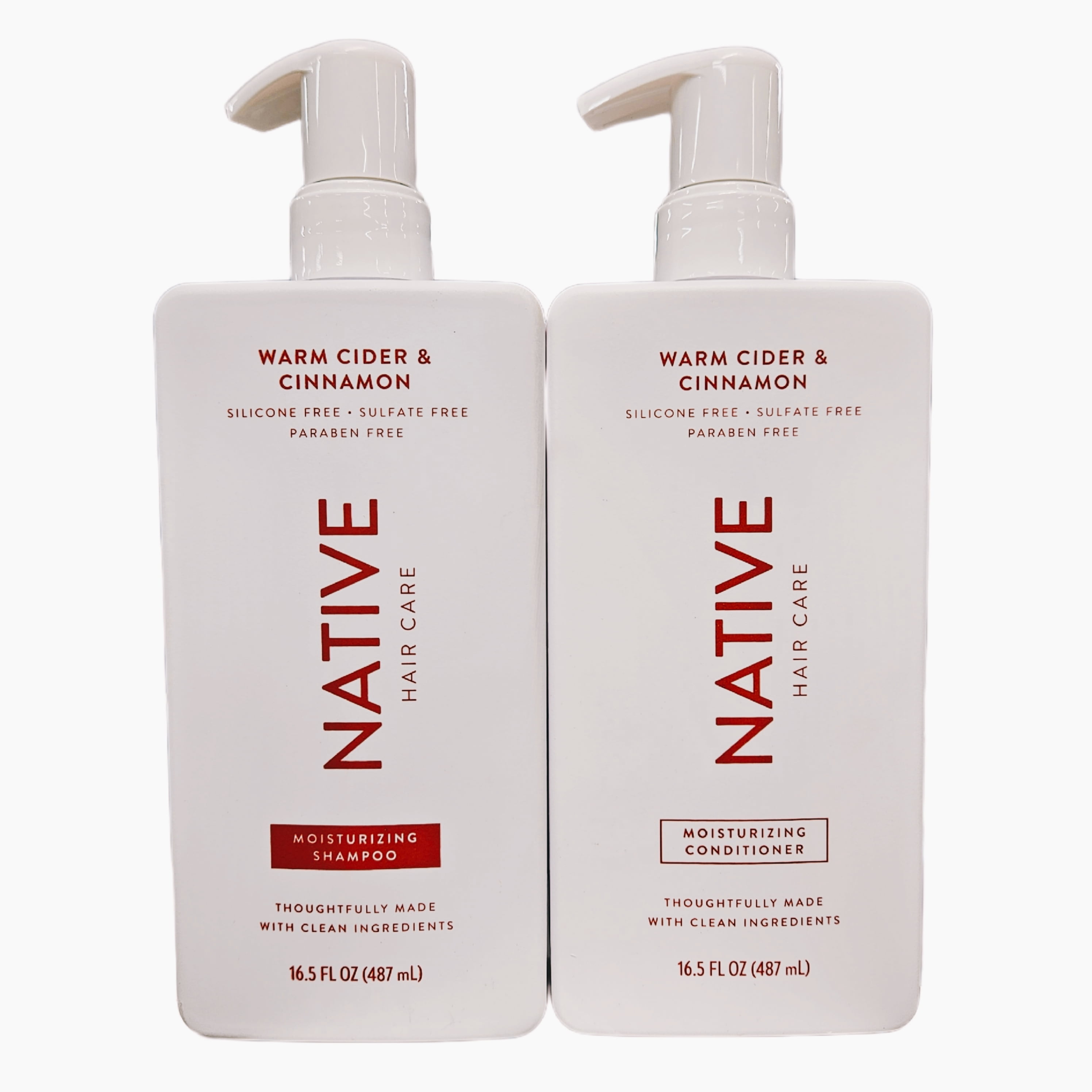 Native Shampoo and Conditioner Set 16.5 oz (Warm Cider & Cinnamon) Free 2Day Shipping