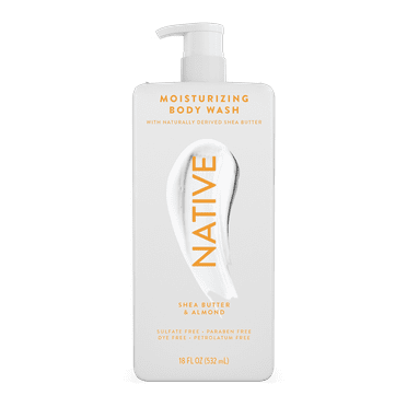 Native Shea Butter & Almond Moisturizing Body Wash 18 oz
