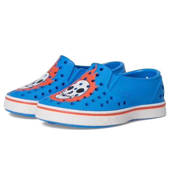 Native Shoes Unisex Kids Miles Block Toddler Slip On Shoes Kids Sneakers Lightweight EVA Low Top Round Toe Breathable Perforated Everyday Use
