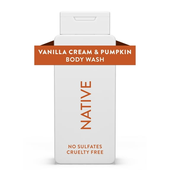 Native Limited Edition Vanilla Cream & Pumpkin Body Wash 18 FL OZ