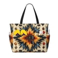 thumbnail image 1 of Native Southwest Tribal Patterns Art Large Capacity Beach Travel Tote Bag Shoulder Handbag for Gym Camping Shopping, 1 of 6