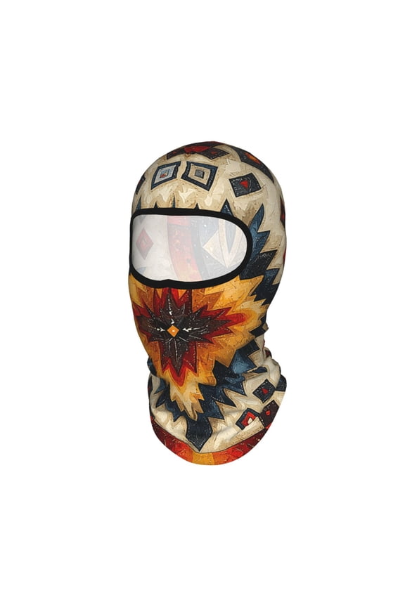 Native Southwest Tribal Patterns Art Unisex Balaclava Ski Mask Full Face Cover for Cold Weather & UV Protection, Breathable Cooling Helmet Liner