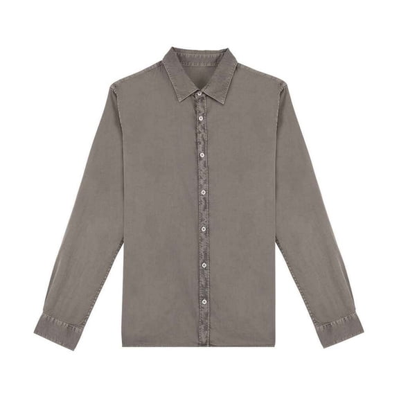 Native Spirit Mens Washed Long-Sleeved Shirt