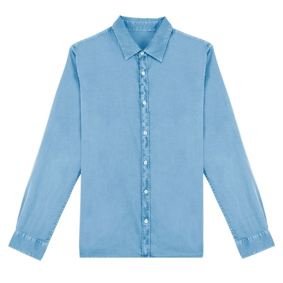 Native Spirit Mens Washed Long-Sleeved Shirt