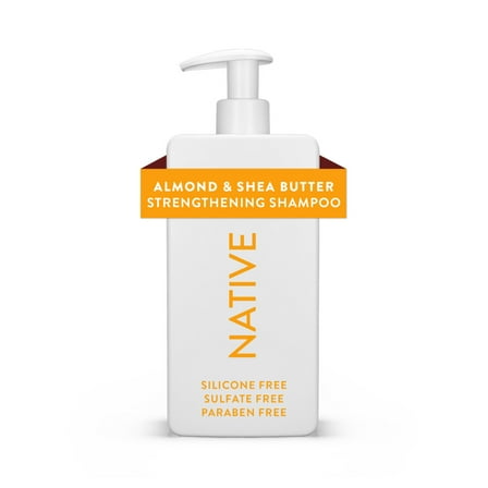 Native Strengthening Shampoo, Almond & Shea Butter, Sulfate & Paraben Free, 16.5 oz