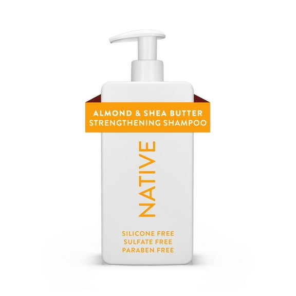 Native Strengthening Shampoo, Almond & Shea Butter, Sulfate & Paraben Free, 16.5 oz