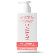 Native Sulfate Free Shampoo, Berries and Vanilla, Strengthening for Women and Men, 16.5 fl oz