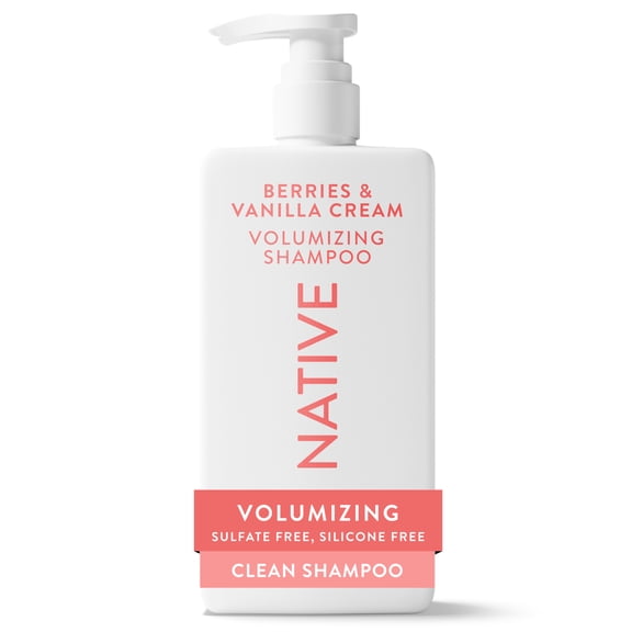 Native Sulfate Free Shampoo, Berries and Vanilla, Strengthening for Women and Men, 16.5 fl oz