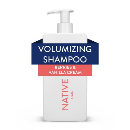 Native Sulfate Free Shampoo, Berries and Vanilla, Strengthening for Women and Men, 16.5 fl oz