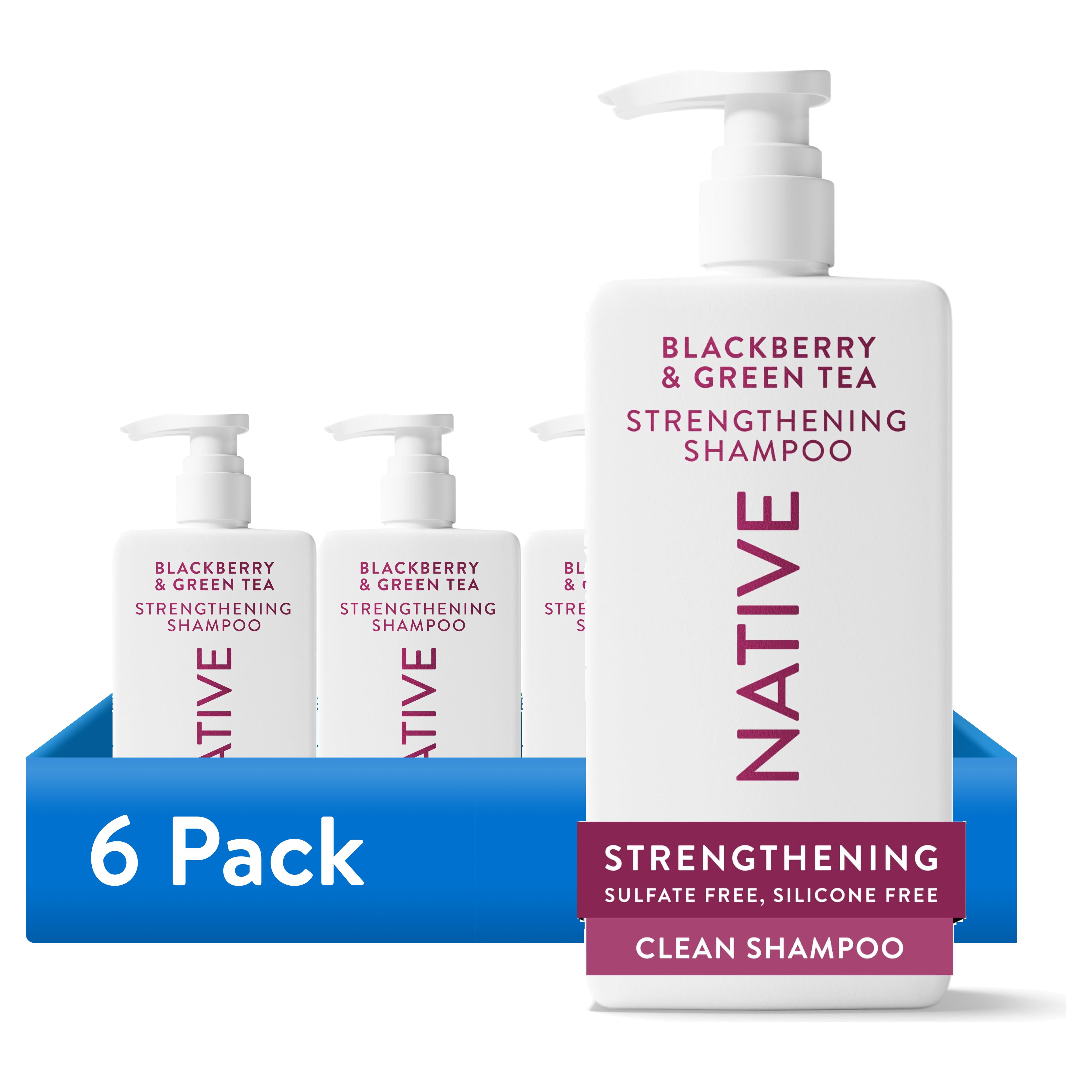 (6 pack) Native Strengthening Shampoo Blackberry and Green Tea 16.5 fl oz