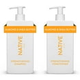 thumbnail interactive-video image 1 of Native Strengthening Shampoo & Conditioner Set, Almond & Shea Butter, Sulfate & Paraben Free, 16.5 oz, 1 of 4