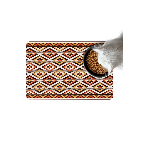Native Striped Doormat Non Slip Diatomaceous Earth Door Mat Absorbent Quick Dry Soft Washable Entrance Rug for Bathroom Laundry Room 16"x24"