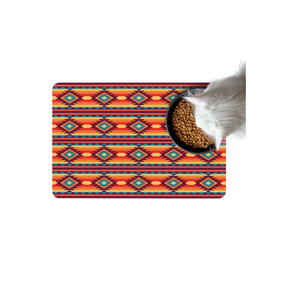 Native Striped Doormat Non Slip Diatomaceous Earth Door Mat Absorbent Quick Dry Soft Washable Entrance Rug for Bathroom Laundry Room 16"x24"
