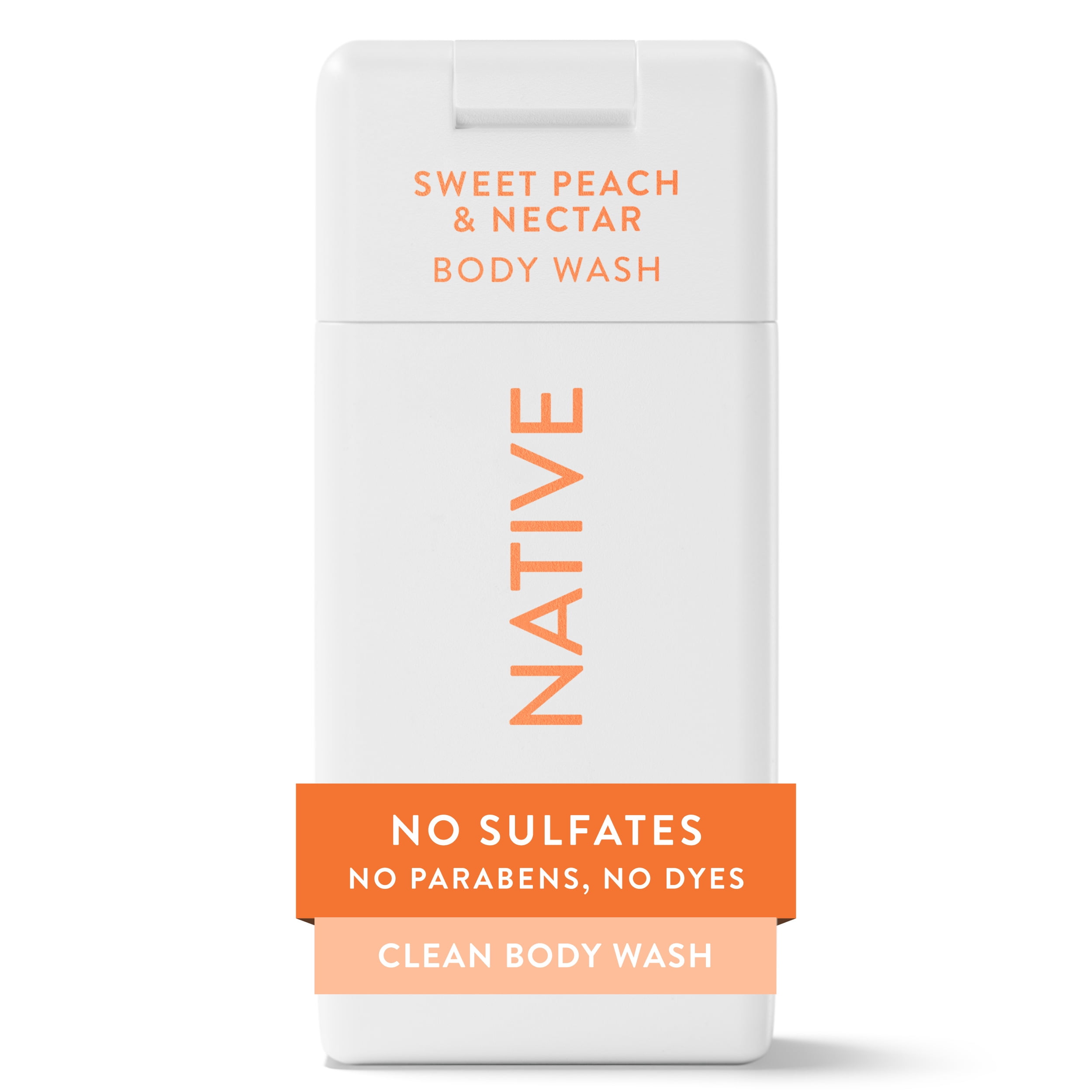Native Sweet Peach & Nectar Body Wash for Women and Men Travel Size 3 ...