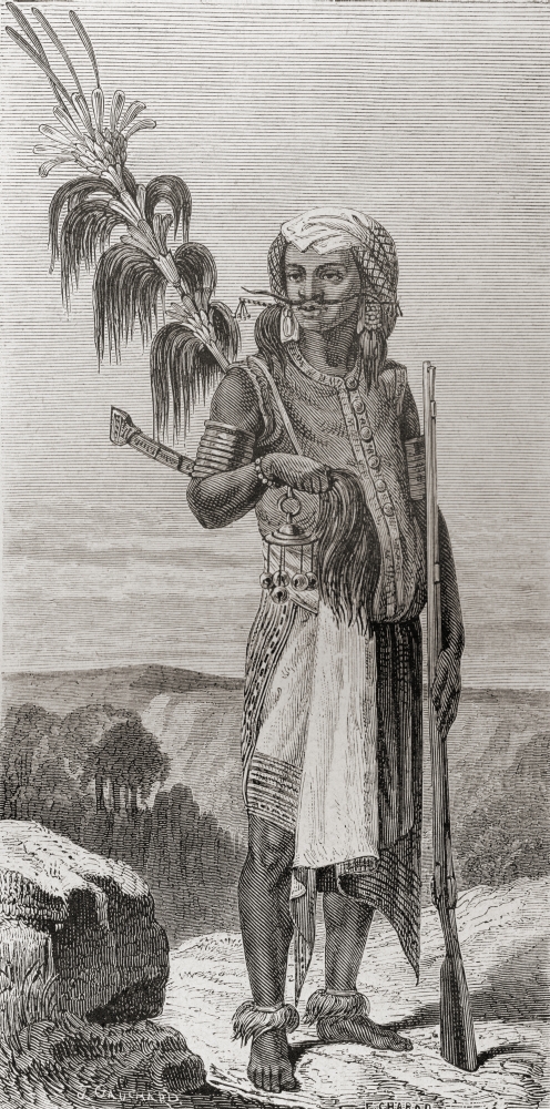 A Native Of Timor South East Asia In The 19Th Century From El Mundo En La Mano Published 1878 From El Mundo En La Mano Published 1878 Canvas Art - Ken Welsh Design Pics (20 x 40)