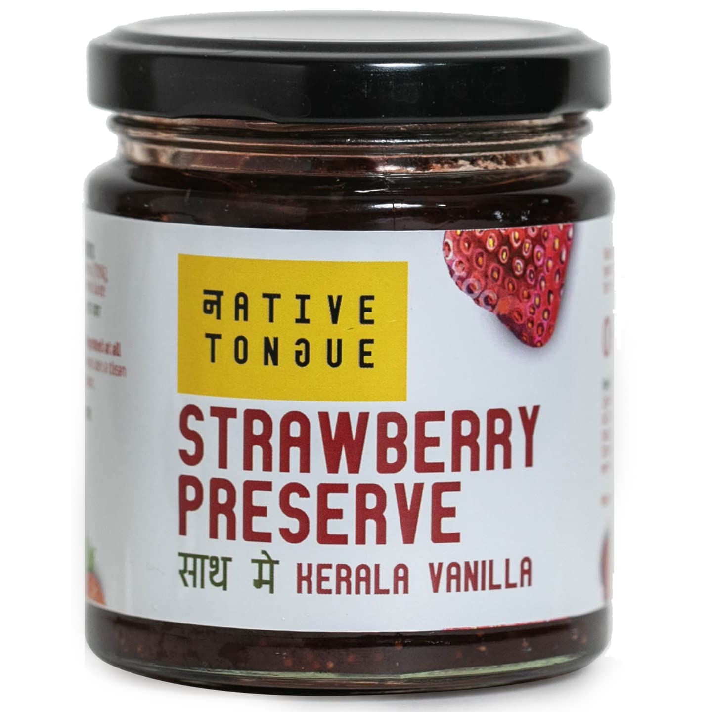 Native Tongue Strawberry Preserve With Kerala Vanilla 100 Natural
