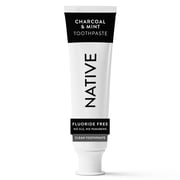 Native Fluoride-Free Toothpaste, Charcoal & Mint, 4.1 oz, Adults & Kids 2+