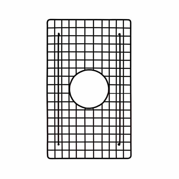 Native Trails 17.25"x10.25" Small Bowl Sink Bottom Grid Matte Black Matte