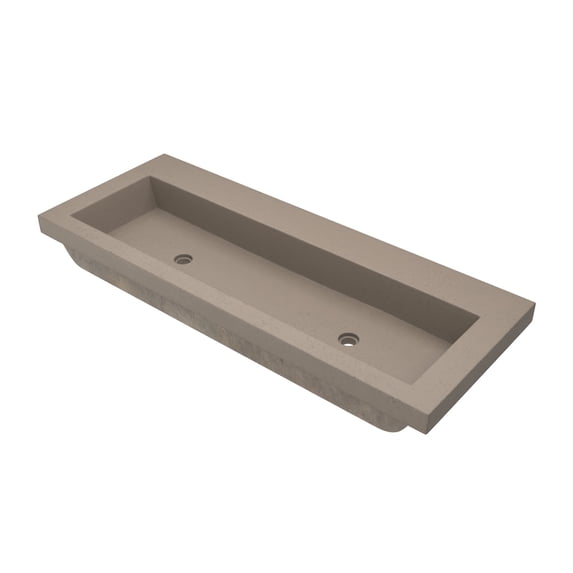 Native Trails 36" NativeStone Trough Drop-in Rectangular Bathroom Sink - 36" x 19" x 5"
