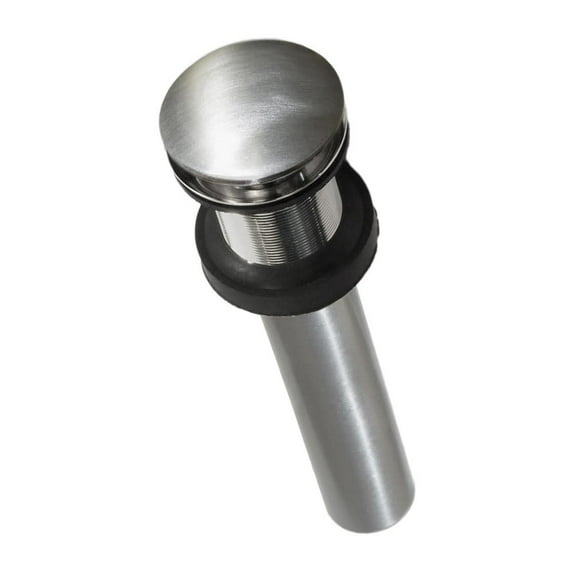 Native Trails Brushed Nickel 1.5-inch Push to Seal Dome Drain